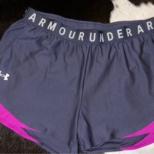 Under Armour Blue and Pink Athletic Shorts